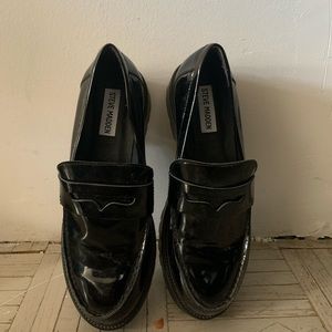 black steve madden loafers